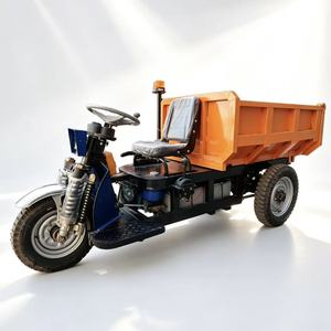 3-Rad Mini Elektro-Dreirad-Kipper 1500kg Elektrischer Dumper Direktantrieb Hinterachse Kipper-Dreirad für den Bergbau - Product Image 1