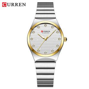 Reloj de Mujer CURREN 9110 de Cuarzo, Diseño Simple, Esfera Elegante, Acero Inoxidable <span class=keywords><strong>Dorado</strong></span> - Product Image 3