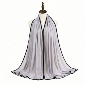 Plain Soft Breathable Chiffon Scarf Women <b>Hijab</b> Muslim Islamic Abaya All Seasons - Product Image 6