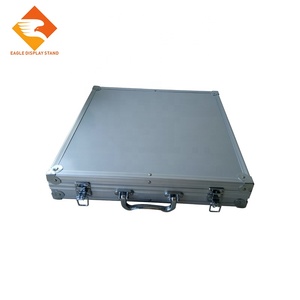 Hiện đại thân thiện với môi Trọng lượng nhẹ xách tay đá thạch anh mẫu vali có thể gập lại hợp kim nhôm hiển thị trường hợp cho công ty - Product Image 4