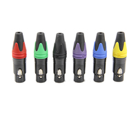 Cable de Micrófono XLR Amarillo y Negro, Macho a Hembra, 3 Pines, Balanceado, con Cubierta de Goma Codificada por Colores para Fácil Identificación, OEM