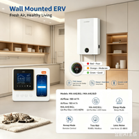 Ventilateur mural ultra silencieux ERV 22 dB(A) avec système de récupération de chaleur et filtre HEPA H13 pour la maison