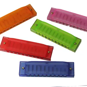 10 hole toy harmonica cheap PP plastic mouth harp with plastic box packing