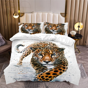 Ultra-Soft Polyester Hypoallergenic 3pcs Duvet Cover <strong>Sheet</strong> <strong>Set</strong> Customizable Animal 3D Digital Printing Bedding <strong>Set</strong> - Product Image 4