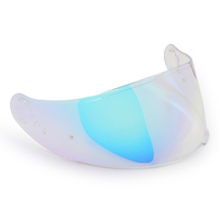 Casque de moto avec visière de remplacement intégrale Vintage visière transparente lentille Motocross équitation rétro demi-casq