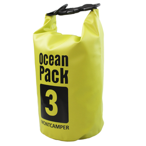 Sac étanche à rouler personnalisé en PVC 500D léger, capacité de 10 L, jaune, portable, plage, camping en plein air, mode, sac océan - Product Image 1