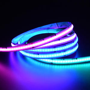 Tira de Luces LED COB Inteligente RGBIC de 12V/24V y 630 LED/M con Control Remoto por Aplicación Personalizable, Certificación CE, IP20, 3 Años de Garantía, para Decoración - Product Image 2