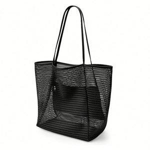 Custom <b>Foldable</b> Dive Mesh Large Tote Pool Summer <b>Bag</b> for <b>Beach</b> Vacation Travel Promotional Gift - Product Image 3