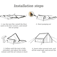 Tente de camping surdimensionnée en tissu Oxford imperméable et ignifuge, deux chambres, un salon, pour 8 à 13 personnes, résistance au vent 10, 3000 mm+, été