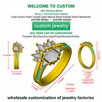 Fabricant de bagues signet personnalisées avec nom, en argent sterling 925, papillon, cœur, émail, zircon, moissanite, logo gravé, bijoux pour femmes