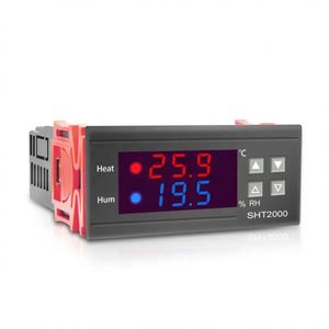 Contrôleur de température SHT2000 Thermostat Thermorégulateur Relais pour incubateur Chauffage et refroidissement 12V 24V 220V - Product Image 1