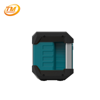 Radio portable DAB de chantier alimentée par batterie au lithium-ion rechargeable sans fil de qualité industrielle 12-18V avec écran LCD