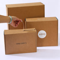Recycelbare Kraftpapier-Box Wellpappe-Versandverpackung Box mit Abreißstreifen Versandkartons für Kleinunternehmen