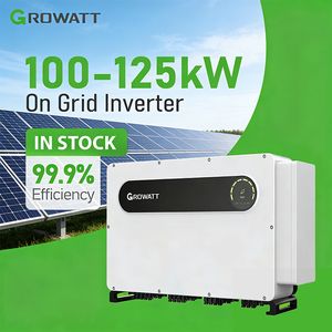 ระบบโซลาร์เซลล์ Growatt 100kw 110kw 120kw 125kw 150kw แบบสามเฟส ติดตั้งบนหลังคา พร้อมโมดูล wifi และหน้าจอแสดงผล - Product Image 3