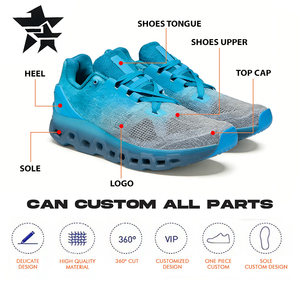 Zapatillas <span class=keywords><strong>de</strong></span> Tenis Personalizadas, Cómodas, Antideslizantes, con Punta Cerrada, Ultraligeras, Casuales para Exteriores, Transpirables, con Forro <span class=keywords><strong>de</strong></span> Algodón Suave y a la Moda - Product Image 4