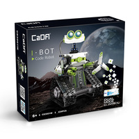 Ensemble de blocs de construction de robot programmable C83001W 434 pièces, robot marcheur avec contrôle double mode et lumières LED