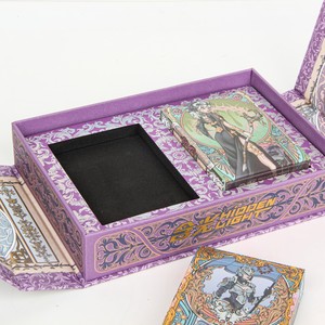 Cartas de Juego Personalizables, Juego de 2 Mazos en Elegante Caja de Regalo, Diseño Floral Vintage, Cartas de Póker de Primera Calidad, Recuerdos para Fiestas - Product Image 3