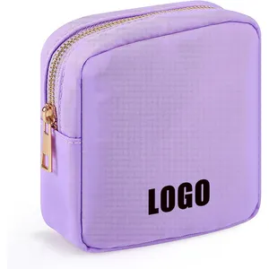 Nylon Fashion Makeup Bags Coin Purse Make up Tools Toiletry Storage Bags Waterproof Makeupbags for Women Trending Cosmetic Bags