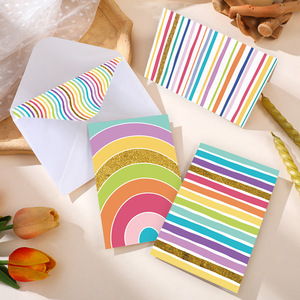 Party Decor Friendship Blessing <b>Rainbow</b> Greering <b>Card</b> Recyclable Thank You Paper Cardboard Greeting <b>Card</b> for Kids Gifts - Product Image 2