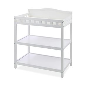 Table à <span class=keywords><strong>langer</strong></span> en bois <span class=keywords><strong>blanc</strong></span> pour bébé avec étagères pour le stockage de la pépinière Essentiel pour les couches Soins des bébés Autres meubles pour enfants - Product Image 5