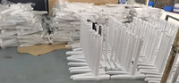 Cadre de bureau de table pliante en fer avec pieds antidérapants pour une surface de travail stable et sûre sur n'importe quel sol ou surface