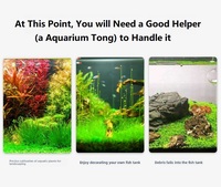 Pince de nettoyage d'aquarium durable Jeneca, outil de nettoyage de réservoir de poissons, pince à dents en plastique légère et écologique, pour salon et patio