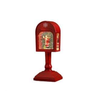 New Christmas <b>Mailbox</b> Bucket Water Filling Table Lamp LED Battery-powered Music Plastic Manual Control Christmas Decorations - Product Image 4