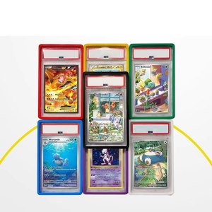 YY Colorful Graded Card Silicone <b>Bumper</b> Case <b>Clip</b> Closure Soft Cover Business Cards Anti-Drop Protector - Product Image 1