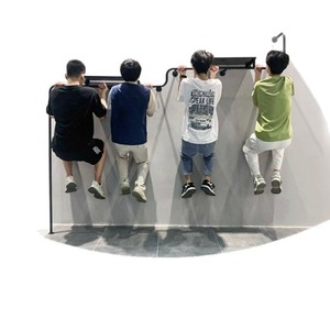 Estante <span class=keywords><strong>de</strong></span> exhibición para tienda <span class=keywords><strong>de</strong></span> ropa <span class=keywords><strong>de</strong></span> mujer, colgador <span class=keywords><strong>de</strong></span> pared multicapa negro <span class=keywords><strong>de</strong></span> hierro Simple, estilo moderno, el mejor uso minorista en línea - Product Image 5