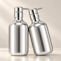 Flacon pompe PET 28 mm pour lotion, shampoing, gel douche, savon liquide, emballage cosmétique personnalisé avec logo couleur sur mesure