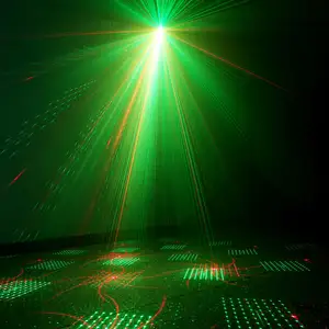 Mini Christmas Party Lights UV Beam Projector USB Laser Light DJ Disco Voice Control Effect Lamp For Night Club Bar