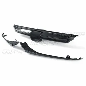 Carbon Fiber Color Car Front Bumper Hood Grille Racing Grills ABS Cover <b>Trim</b> for Honda Accord 4 <b>Door</b> Sedan 2018-2019 All Models - Product Image 6