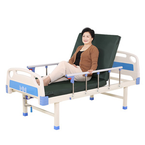 Kangluo Manual Hospital Bed YY-45 Adjustable <b>Backrest</b> And Leg Lift Nursing Home Bed Multi Functional - Product Image 5