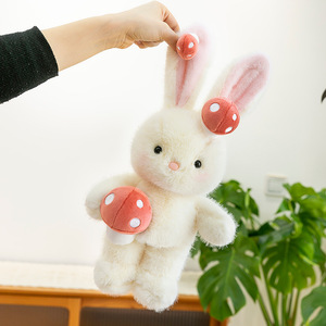 Megan, Simpatico Coniglietto Bianco di Peluche, Regalo di Pasqua, <span class=keywords><strong>Bambola</strong></span> Antistress con Tecnica Lavata per il Sonno, Regalo di Compleanno per Ragazze - Product Image 4