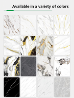 Panneaux muraux en PVC marbré UV imperméables 4x8 pieds, feuilles murales en PVC marbré UV haute brillance pour la décoration intérieure, feuilles en plastique PVC