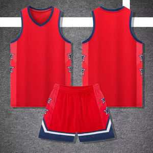 カスタム メンズ 夏用 メッシュ バスケットボールウェア セット 速乾 トレーニング Tシャツ カレッジバスケ向け - Product Image 3