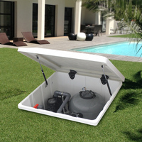 Équipement complet pour piscine : Pompe filtrante, filtre à sable enterré anti-acide, conteneur de traitement de l'eau