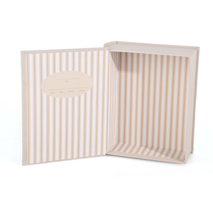 Tái Sử Dụng Kết Cấu Giấy Hộp Quà Tặng Tùy Chỉnh Handmade Trang Trí Từ Flap Cuốn Sách Hình Hộp Với Logo Riêng - Product Image 5
