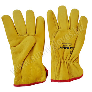 Best Selling Customize Logo Goat Skin Leather Working <b>Driver</b> <b>Gloves</b> 2021 - Product Image 1