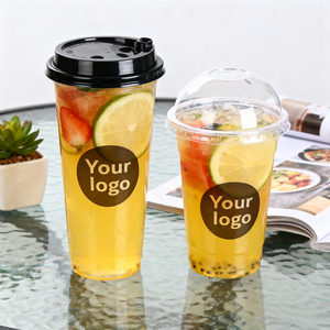 Customizable 16oz Transparent PET <b>Cup</b> with Logo Printing 500ml 700ml PP <b>Plastic</b> Coffee <b>Cup</b> for Cold <b>Drinks</b> - Product Image 1