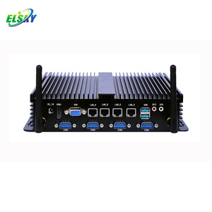 Mini PC Industrial Sin Ventilador ELSKY SPC450 con CPU Broadwell-U de 5.ª Generación CORE <span class=keywords><strong>I7</strong></span> <span class=keywords><strong>5500U</strong></span>, 2/3/4*LAN Opcionales, Alimentación Mini-PCIE de 12 V - Product Image 1