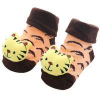 Chaussettes pour bébés et nourrissons en 3D avec animaux, 40 couleurs, antidérapantes, pour enfants