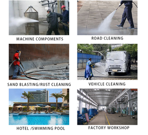 Nettoyeurs haute pression à eau chaude et froide 6000W pour l'élimination de la rouille, de la saleté <span class=keywords><strong>grasse</strong></span>, 200 bars, nettoyeurs haute pression électriques pour atelier d'usine - Product Image 6