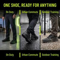 Chaussures de sécurité professionnelles pour hommes, fabriquées en usine, semelle en caoutchouc durable antidérapante, équipement uniforme pour la formation professionnelle