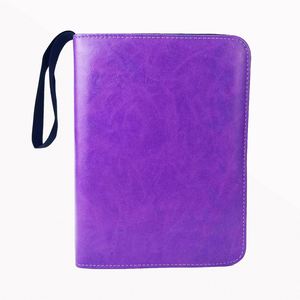 Libro de Tarjetas de Color Sólido Personalizado de Fábrica con Cuatro Compartimentos, Libro de Tarjetas con Cierre de PU, Libro de Colección de Tarjetas de Juego, Bolsa para Tarjetas - Product Image 3