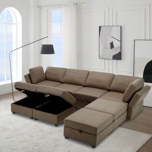 Modernes Schnitts ofa für Wohnzimmer möbel Ecksofa Wende-<span class=keywords><strong>Sofa</strong></span> mit Aufbewahrung kissen Kunststoff beine - Product Image 3