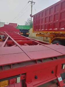 Semirremolque de Plataforma Plana de 40 Pies, 2/3/4 Ejes, 25-30 Toneladas, con Cierre Giratorio, para Carga/Contenedores, Marca Fengniao - Product Image 1