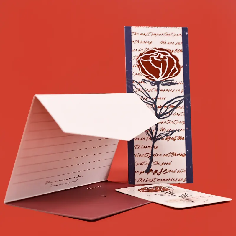 Enveloppe de luxe personnalisée impression d'estampage d'enveloppe d'affaires emballage enveloppe d'invitation à une conférence