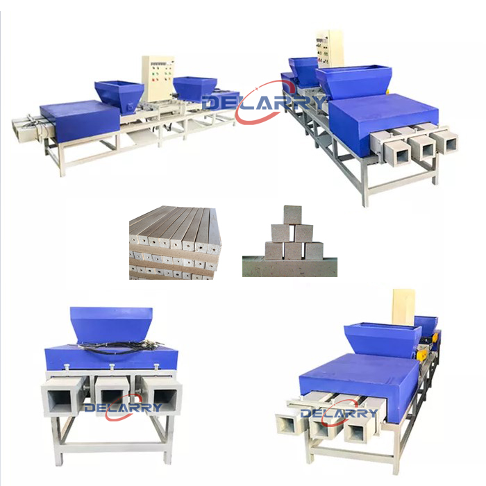 Automatic Wood Sawdust Pallet Block Making Machine Wood Shaving Chips Pallet Feet Compress Machine