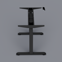 PR Modern Dual Motor Three-Stage Commercial Freestanding Desk Frame - Cadre de bureau autoportant ergonomique, durable, réglable en hauteur, en métal, pour étude/bureau